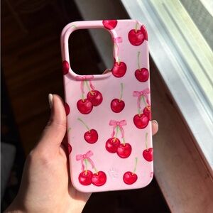 iPhone 14 Pro Pink Cherry Phone Case
